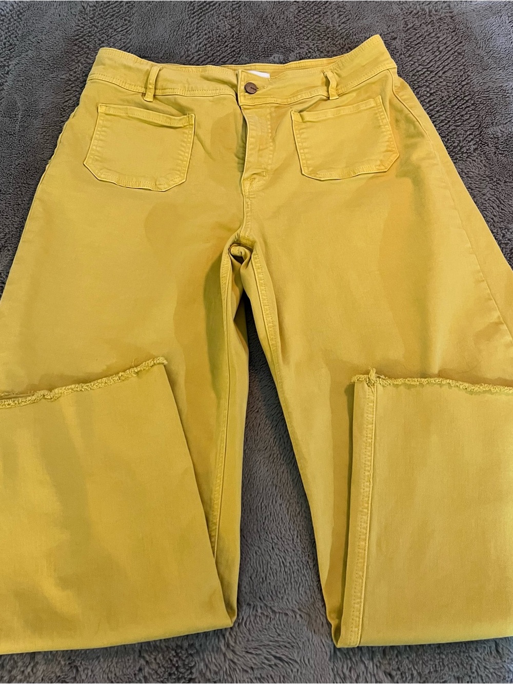 Women’s Mica Yellow Ankle Cropped Jeans NWOT